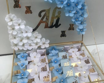 Pasgeboren babychocolade, babyshower, babyjongenchocolade, welkom babychocolade, feestartikelen, babychocolade, chocolade voor gasten