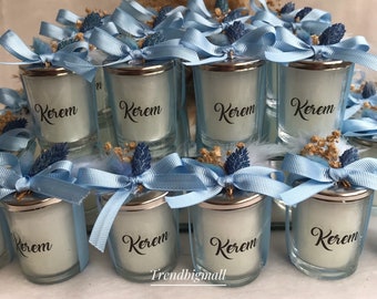 Personalized Candle Favors,Candle Favors,Baby Shower Favors ,Baby Shower,Baby Boy Candle Favors ,Costomed Favors,Luxury Candle Favors ,