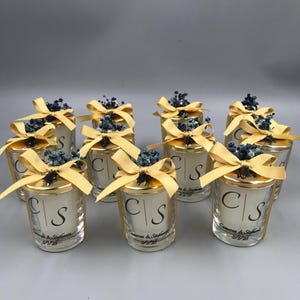 Luxury Wedding Candle Favors , Candle Favors , Aniversary Candle Gifts , Personalized Candle Favors ,Bridal Shower Candle Favors , Baptism