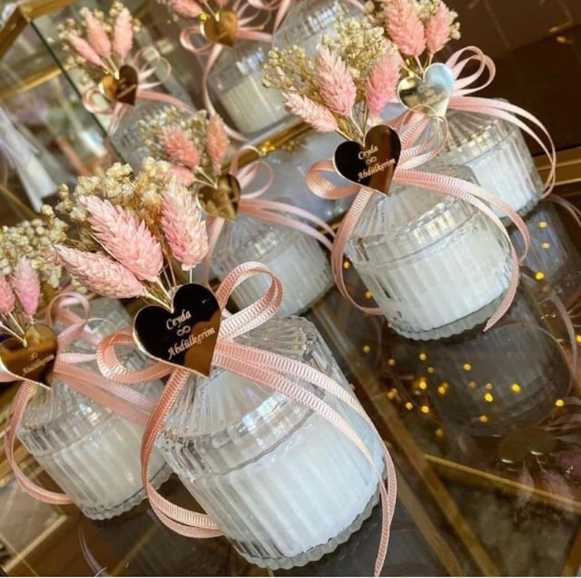Personalized Candle Favors :with Glass or Mika Jar - Etsy