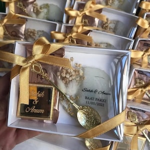 Coffee And Chocolate Favors for Guests, Turkish Coffee and Candy in Box, Wedding Favors For Guests, Custom Bulk Special Gift, Bridal Shower