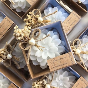 Luxury Candle Favor, Elegant Candle Favor, Unique Wedding Favors, Wedding Candle Favors, Bulk gifts , Flower Candle ,Gifts for Guests ,