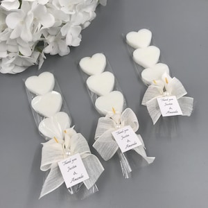 Zeepgunsten, gepersonaliseerde zeepgunsten, babyshower, trouwbedankjes, huwelijkszeepgunsten, gunsten vrijgezellenfeest, geurende hartvormige zeep