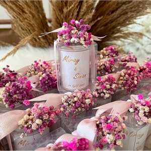 Personalised Candle Wedding Favor for Guests, Luxury Wedding Candle Favors,Wedding Favor for Guest in Bulk