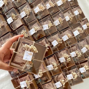 Rustikale Hochzeit Gastgeschenke, Verlobung, Schokoladenbevorzugung, Kaffeebevorzugung, Personalisiertes Schokoladenbevorzugung, Babyparty