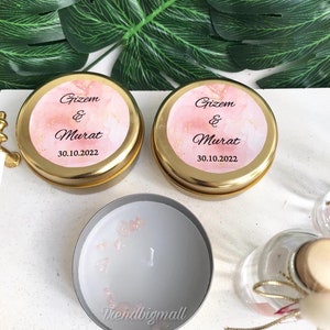 Bulk Wedding Favor, Personalized Candle Favors, Wedding Favors for Guests in Bulk, Bridal Shower Favors, Personalized Candles ,Candle Favors