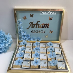 48 pezzi di cioccolato per bambini, bomboniere di cioccolato per bambini, bomboniere per bambine, cioccolato per bambini personalizzato, bomboniere per baby shower