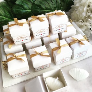 Wedding Candle Favor,Wedding Gift, Engagement Candle Favors,Baby Shower Favors, Baptism Favors