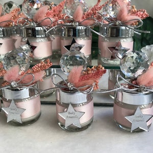 Elegant Candle Favor, Luxury Candle Favor, Unique Wedding Favors, Rustic Wedding Favors, Crystal Candle, Gifts for Guests