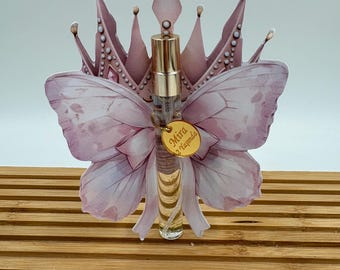 Butterfly Perfume Bottle Favor, Refillable Cologne, Quinceañera Gift