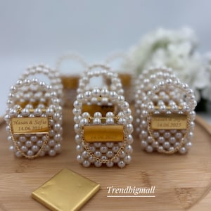 Mini Pearl bag ,Chocolate Favors,Mini Chocolate Bags,Wedding Chocolate Favors,Chocolate With Bag,Baby Shower Favors,Wedding Magnet,