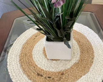 Jute Placemats Round shaped for Dinning and Kitchen Area