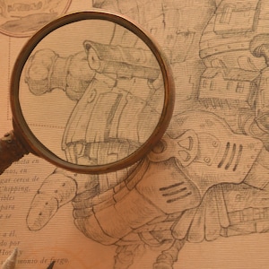 Detalles del dibujo del castillo.