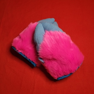 Hoof Handpaws - Pink/Blue Fursuit Hooves