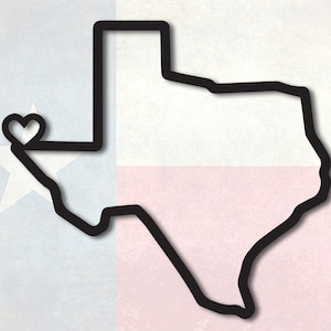 El Paso Heart  Svg File, Digital Download, Svg File for Cricut, Silhuotte, Clipart, Printable, SVG PNG PDF