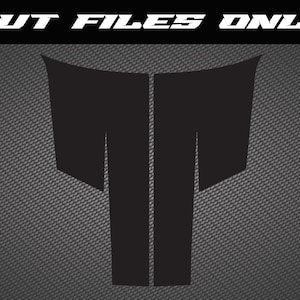 Passend für 2015-2023 Dodge Challenger T Hood Streifen Vektor Vinyl Digital geschnittene Dateien SVG PDF PNG