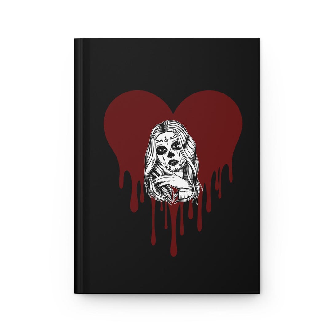 Matte Hardcover Journal for Goth Girl, Witchy Notebook, Emo Diary ...