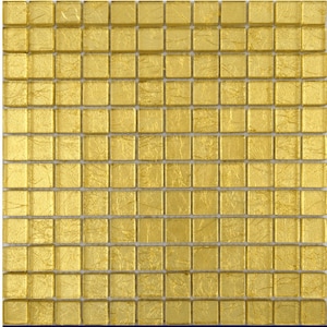 Crédence murale en mosaïque de verre Gold Midas image 3