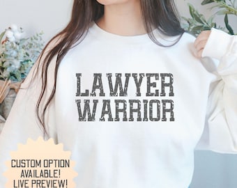 Camiseta de Abogado Guerrero, Sudadera con Capucha y Sudadera de Abogado Guerrero, Regalo para Estudiantes de Derecho, Camiseta de Graduación de la Facultad de Derecho, Regalo Unisex para Abogados