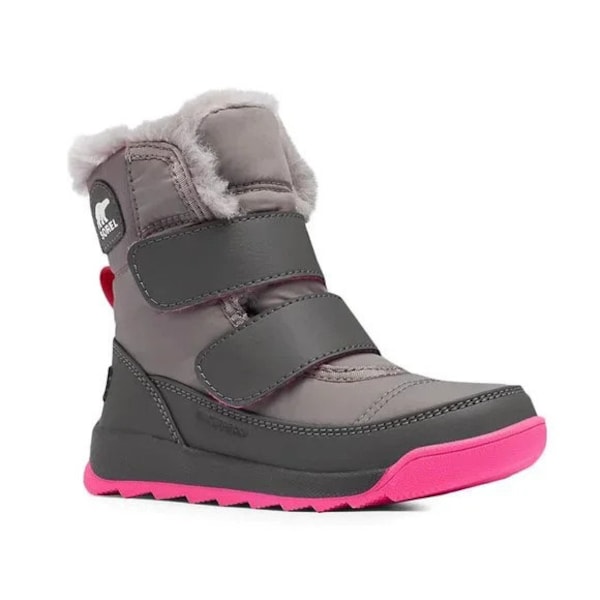 NEW Sorel Sizes 7-11 Little Girls Whitney Waterproof Faux Fur-Lined Boots Quarry