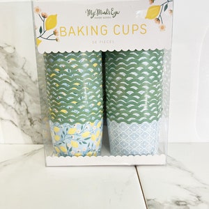 NEW Lemon and Floral Baking Cups 50 Count image 4