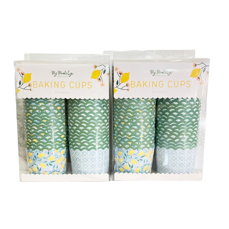 NEW Lemon and Floral Baking Cups 50 Count image 3
