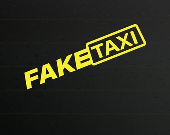 Fake Taxi Decal - Etsy