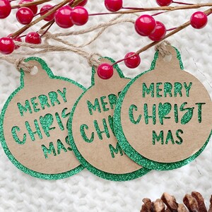 Christmas Gift Tags, Christian Holiday Gift Tags, Handmade Holiday Tags, Set of 10 Tags.