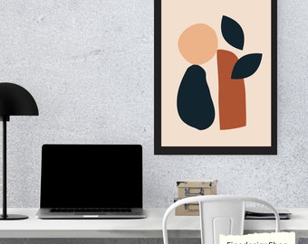 Abstract Minimalist Modern Simple Illustration Canvas Print