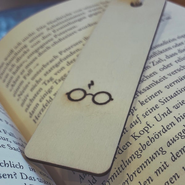 Lesezeichen - Holz- Harry Potter - Disney Stitch