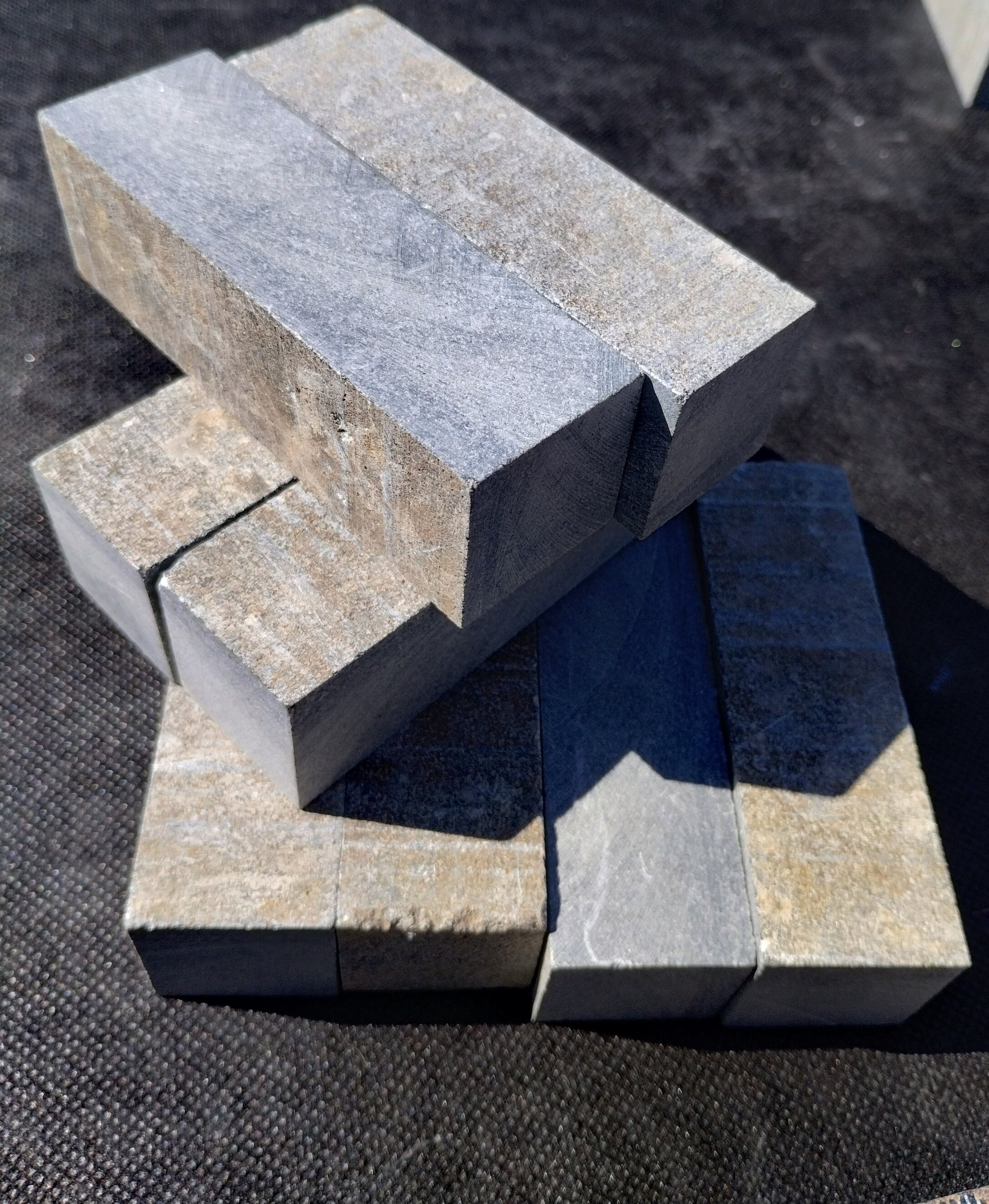 Soapstone Set 8 Pcs 4x1x1 Blocks Blanks Raw Virginia Steatite Pipestone for Carving and