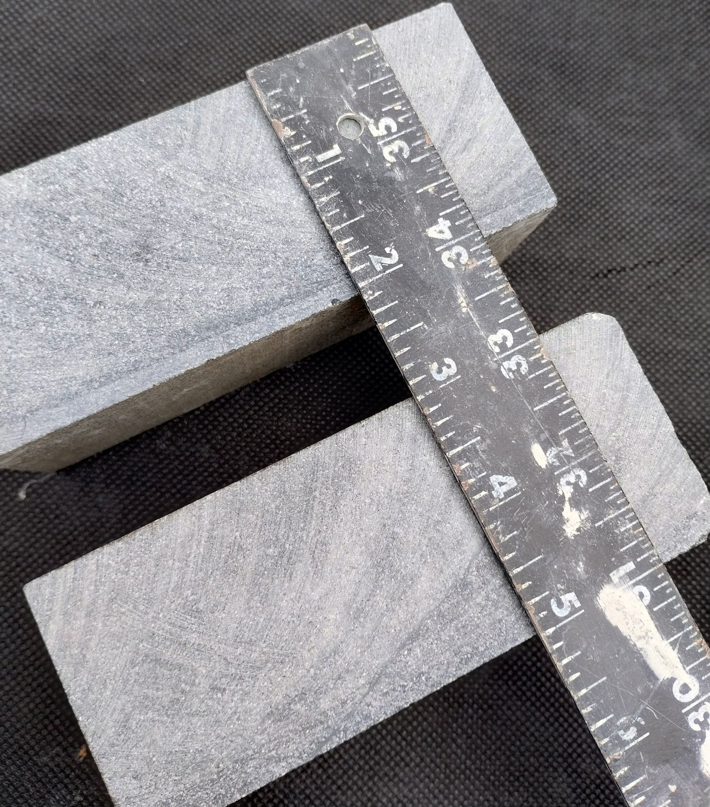 Soapstone Set 2 Pcs 5x2x2 Blocks Blanks Raw Virginia Steatite Pipestone