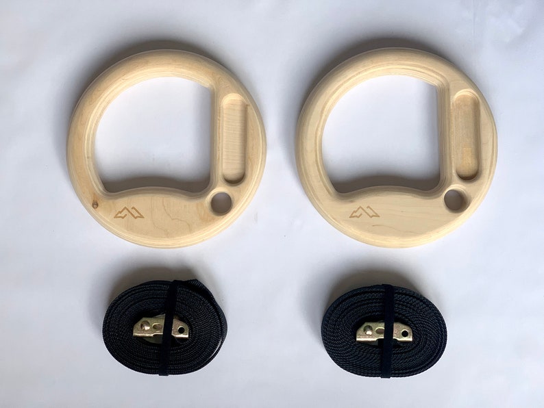 Hangboard Gym Rings Exercise Rings Pullup Bar & Finger Strength Training Gift for Climbers Home