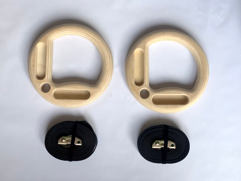 Hangboard Gym Rings Exercise Rings Pullup Bar & Finger Strength Training Gift for Climbers Home