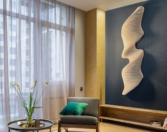 Unique Interior Design, Parametric 3D wall Art, Stand Out design, Abstract Wall Décor