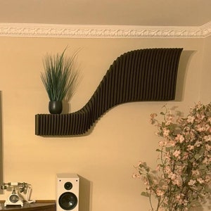 Parametric Wood Shelf | 3D Large Wall Hangings | Living room decorations