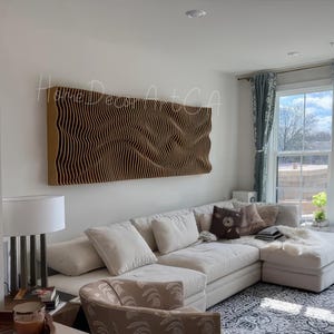 Wall Hangings, Parametric wood Wall Art, Large wall Decor, Acoustic Panel, 3D wall sculpture, Wood Wall Décor, Room decorations office Decor