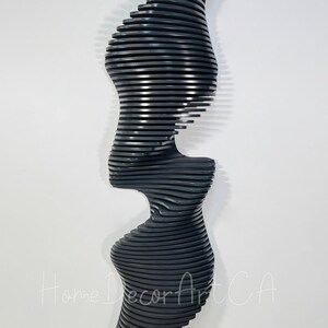 Modern Parametric 3D Wooden Wall Art – Vertical Large Home Decor - Etsy
