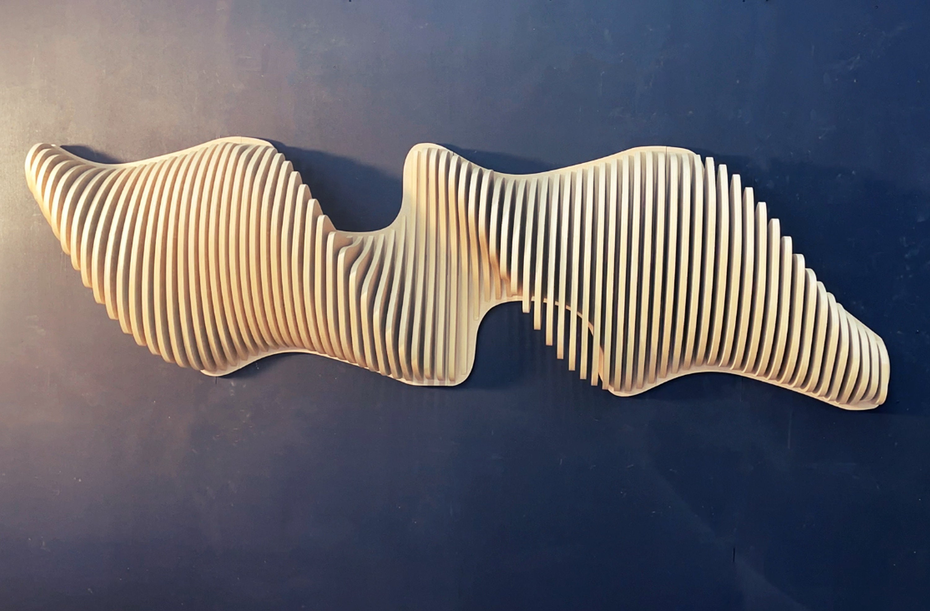 Parametric Wall Art, Vertical 3D Acoustic Panel | Large Wall Hangings ...