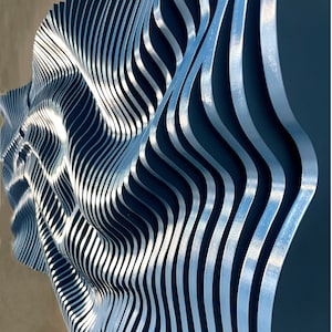 Parametric Wall Art, 3D Large Wall Decor, Abstract Wall Art