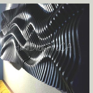 Modern Large Wood Wall Art, Acoustic Panel