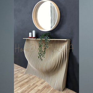 Parametric Console | Large Parametric wood | 3D parametric | Parametric table | Dining room decoration | Home decorations