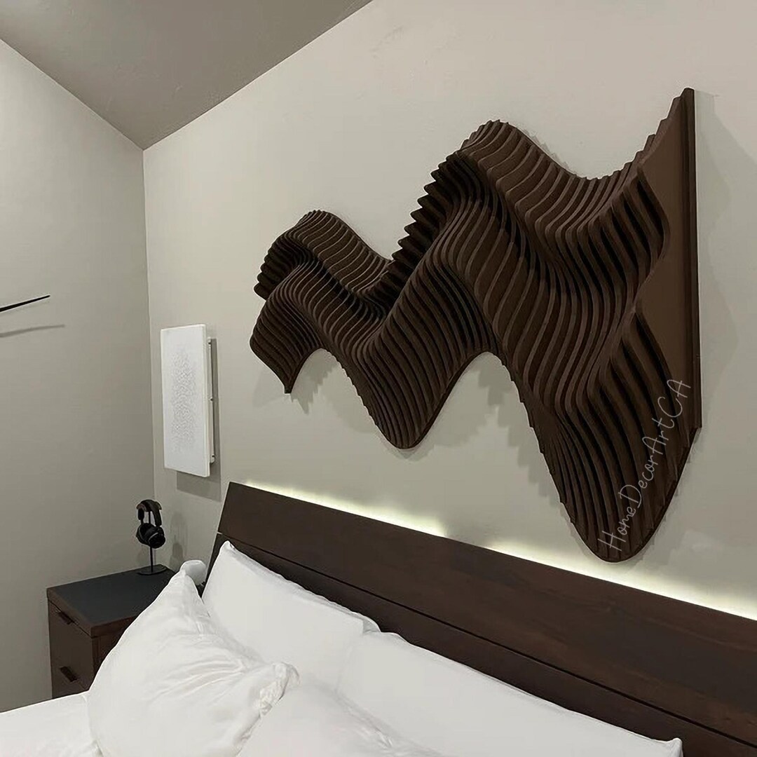 Wood Wall Art, 3D Large Wall Hangings , Living Room Decorations