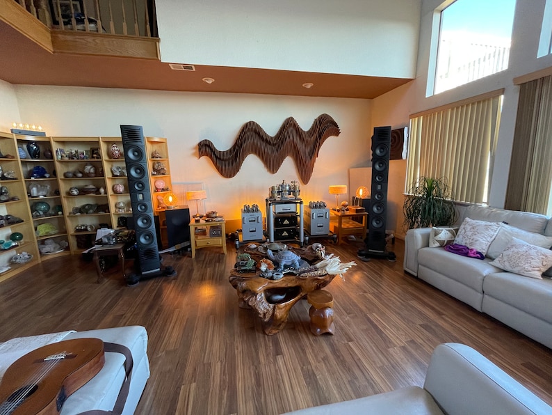 3D Art Parametric Wood Wall Art Large Wall Hangings Soundproof Living