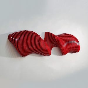 Parametric Wall Art | 3D Acoustic Panel | Large Wall Hangings | Vertical or Horizontal Wall sculpture | Wood Wall Décor | room decorations