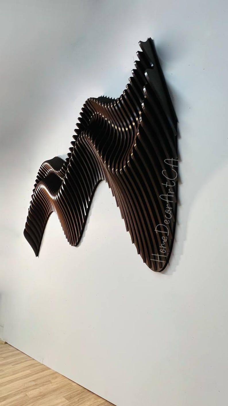 Parametric Wall Art 3D Wood Large Wall Hangings Living Room Decorations