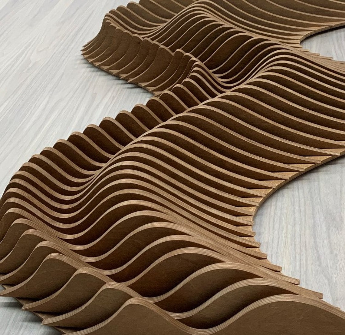 Handcrafted Parametric Wood Wall Art 3D Large Wall Hangings Etsy