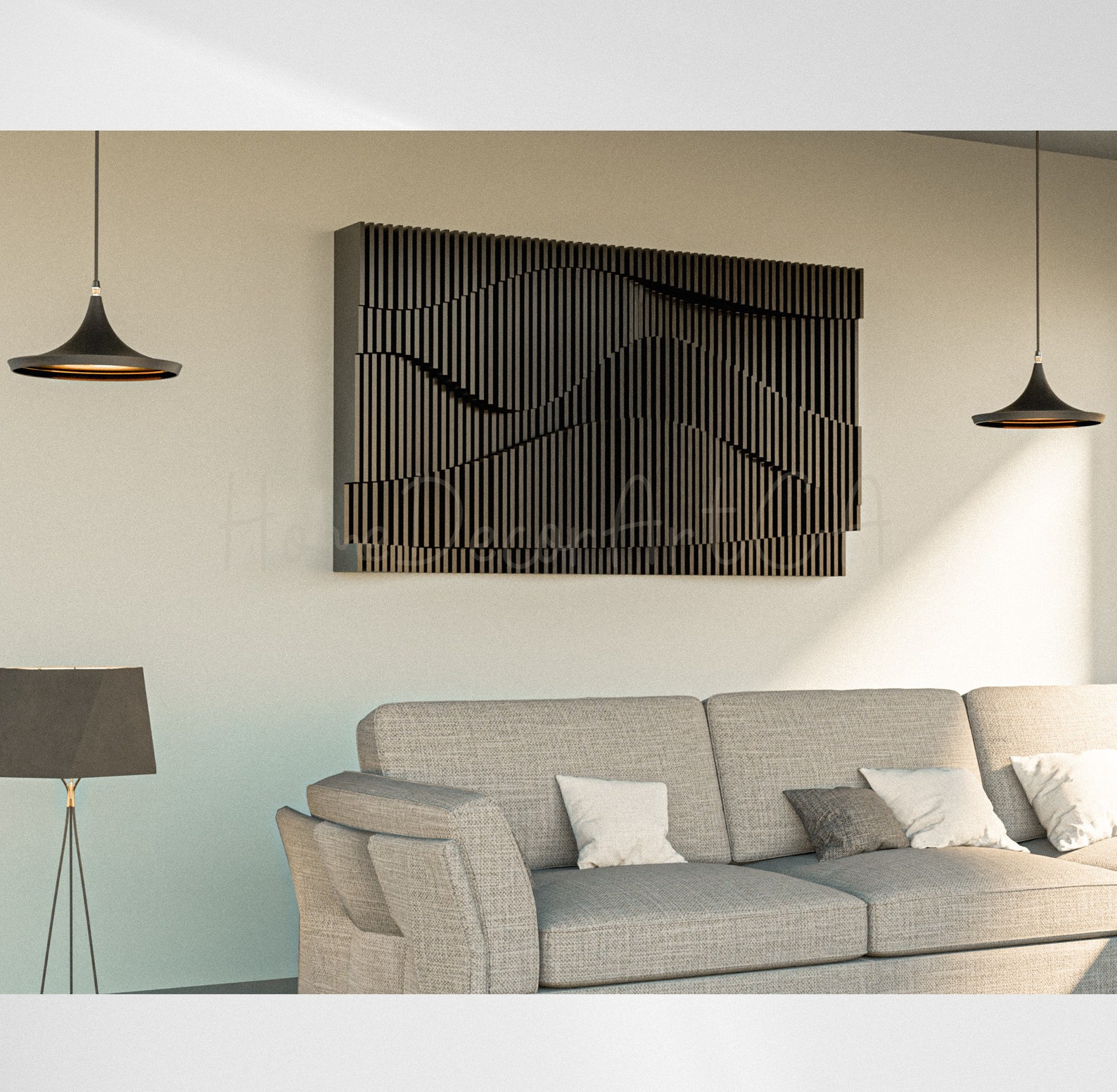New Design Parametric Decor, Acoustic Pane, Wall Hangings | Wood Wall ...