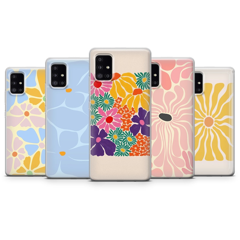 Indie Groovy Telefoonhoesje Retro Hippie Cover voor iPhone 15, 14, 13, 12, 11, XR, 7, 8, Samsung S23, S22, S21FE A53 A14 A13, Pixel 8, 7 afbeelding 8