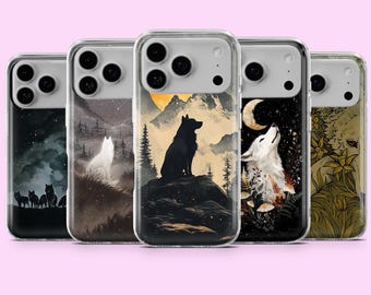 Wolf Phone Case Mystical Wolf Pack Cover – Fits iPhone 17, 16, 15, 14, 13, 12 Samsung S25, S24, A16, A56 Pixel 10 Pro XL, 9A, 8Pro 7A
